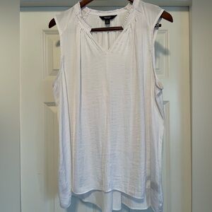 Simply Vera Vera Wang White Sleeveless Tank Top